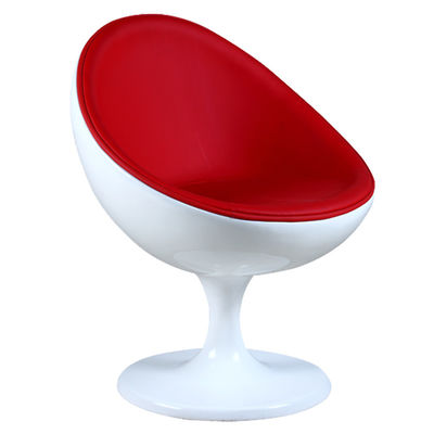 Modern Fiberglas Kabuk Ay Şekli Bar Sandalyesi Döner Tabanlı 60 * 64 * 80 cm