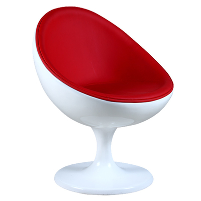 Modern Fiberglas Kabuk Ay Şekli Bar Sandalyesi Döner Tabanlı 60 * 64 * 80 cm