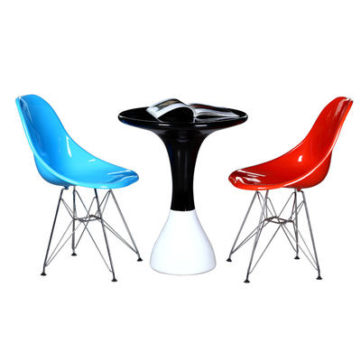 Bar Modern Boş Sandalyeler / Paslanmaz Çelik Taban Yemek Yan Sandalye